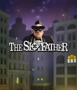 Step into the shadowy realm of The Slotfather slot by Betsoft, showcasing a commanding mafia boss posed against a moonlit cityscape. This image conveys the dramatic ambience of the mafia underworld, with the boss dressed in a sharp black suit and fedora. Perfect for fans of crime-themed slots, delivering a captivating adventure. 