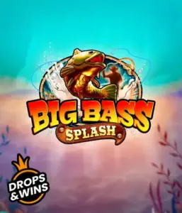 Explore the exciting adventure of the Big Bass Splash game by Pragmatic Play, featuring a dynamic fish jumping out of water. This graphic depicts the spirit of angling with vivid visuals and energetic text. Ideal for anglers, promising a thrilling adventure. 