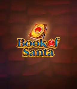 Immerse yourself in the festive spirit with the Book of Santa game by Endorphina, highlighting an elegant golden book decorated with Santa's iconic image. This image captures the magic and mystery of Christmas, set against a softly glowing red background. Great for holiday season gaming, delivering a delightful escape. 